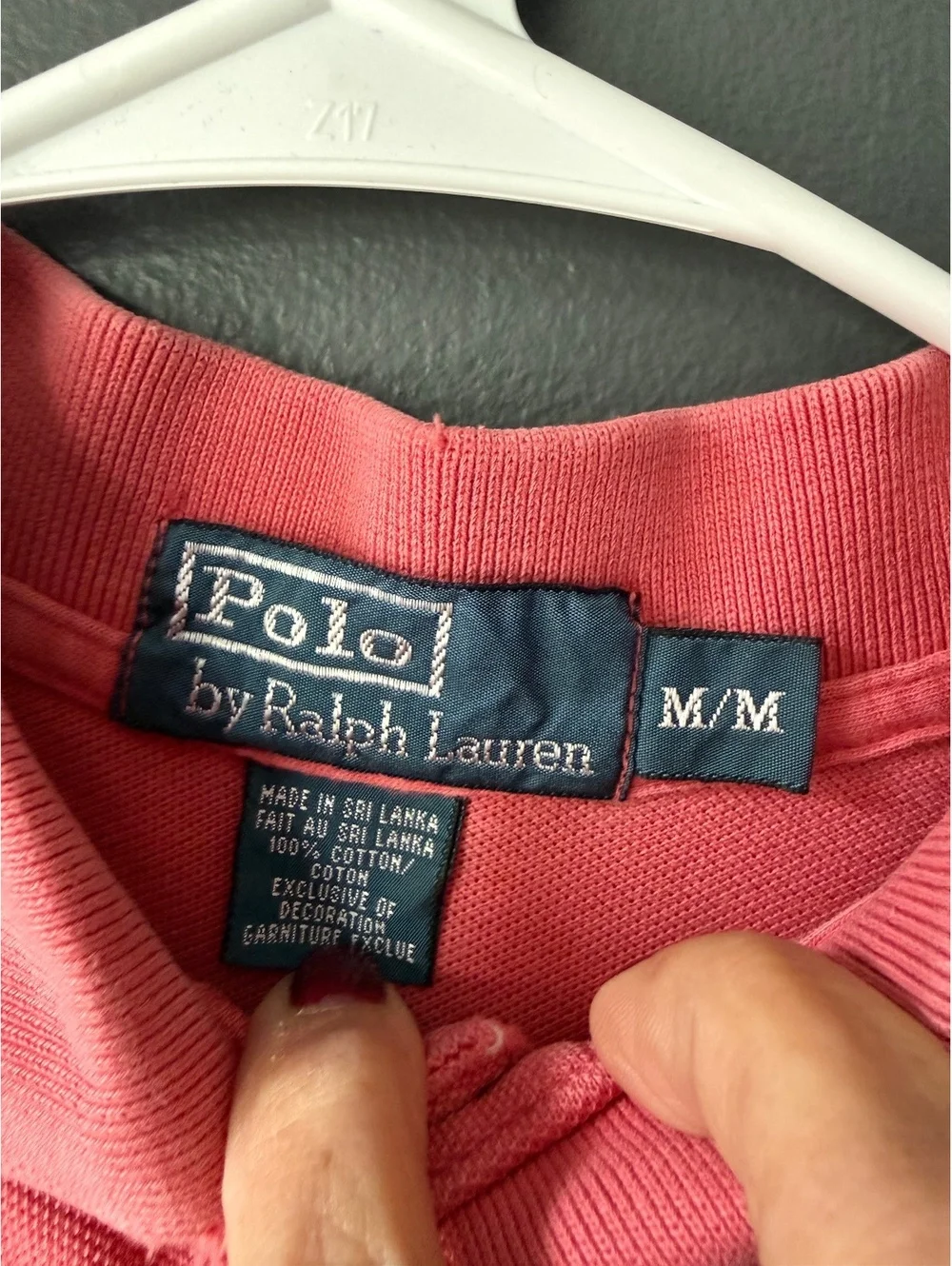 Polo Ralph Lauren Men's Classic Fit Polo Shirt M Medium Pink Cotton